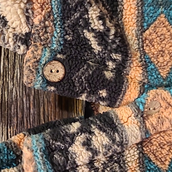 Shein curve hooded fleece - Picture 3 of 4